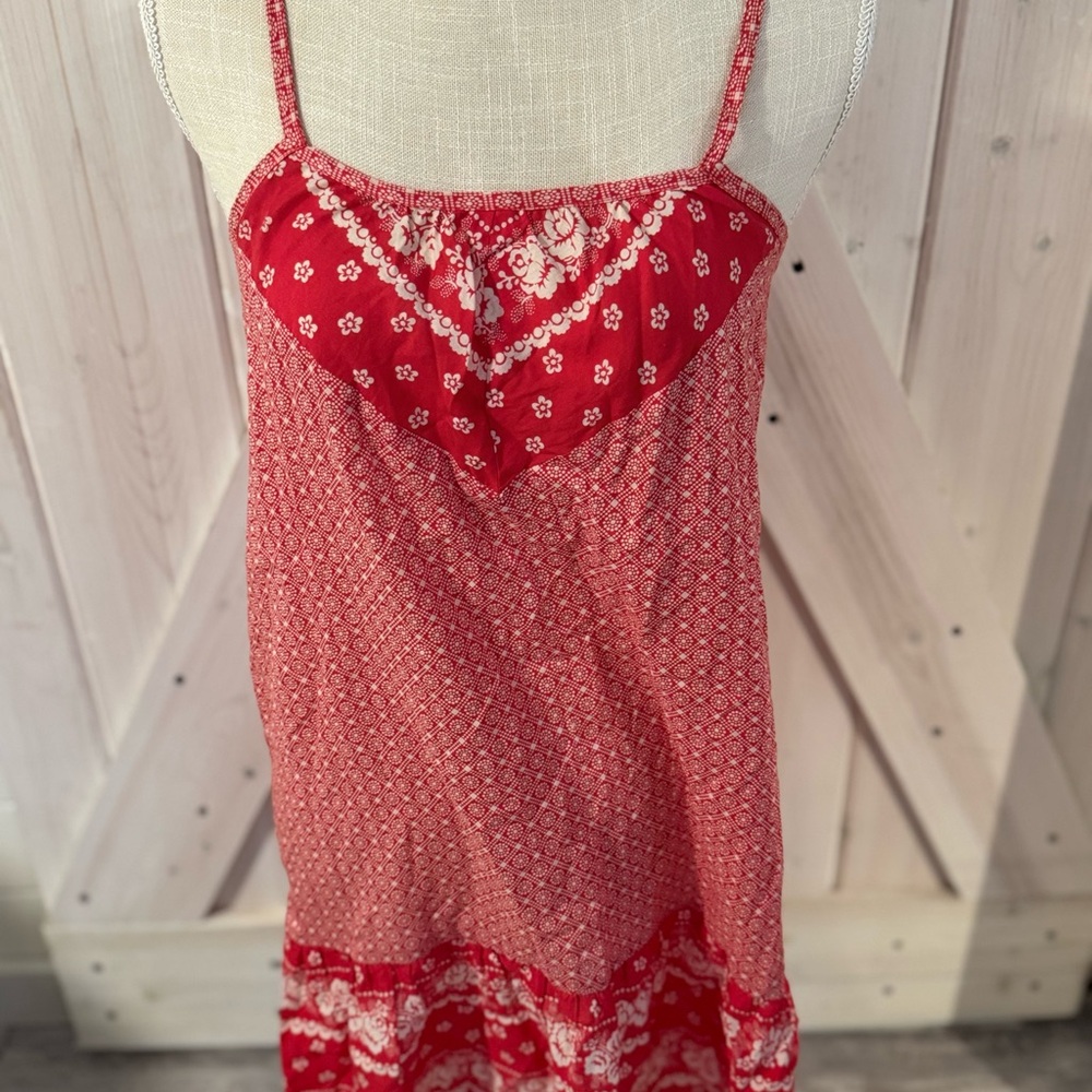Red Floral Women's Top
